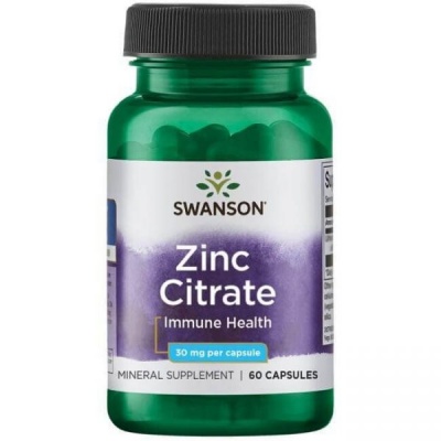  Swanson Zinc Citrate 30 mg 60 