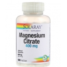  Solaray Magnesium Citrate 400  180 