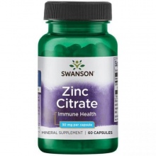Витамины Swanson Zinc Citrate 30 mg 60 капсул