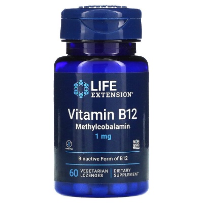 Витамины Life Extension Витамин B-12 1000 мкг 60 капсул