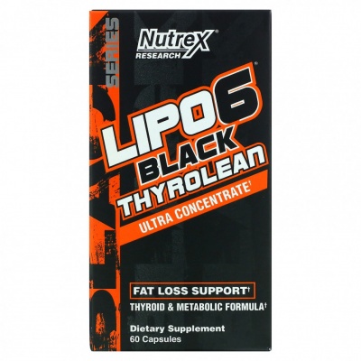 Жиросжигатель Nutrex Lipo-6 Black Thyrolean 60 капсул